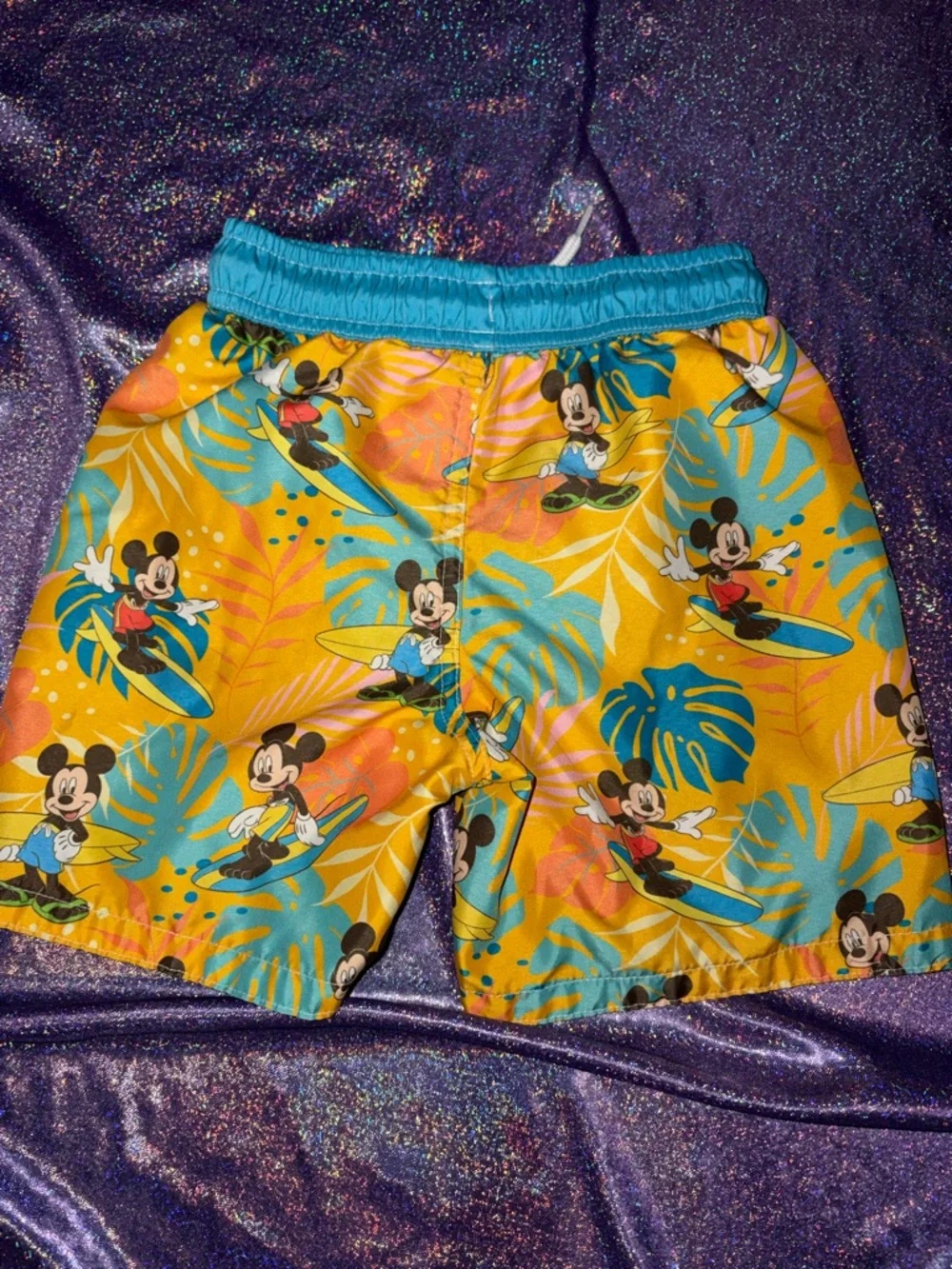 Mickey Mouse Hawaiian Swim Trunks